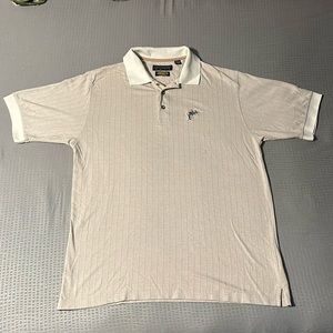 Vintage Reebok Miami Dolphins embroidered cream polo